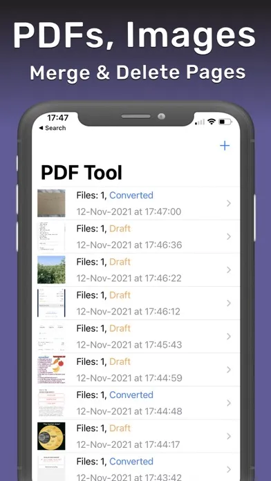 PDF Pages: Add, Delete, Export 스크린샷