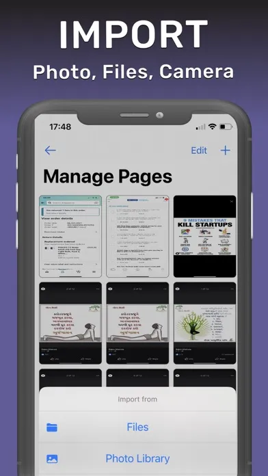 PDF Pages: Add, Delete, Export 스크린샷