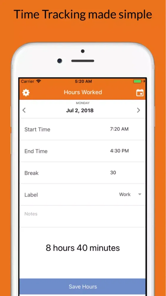 Screenshot di Hours Worked Time Clock & Pay