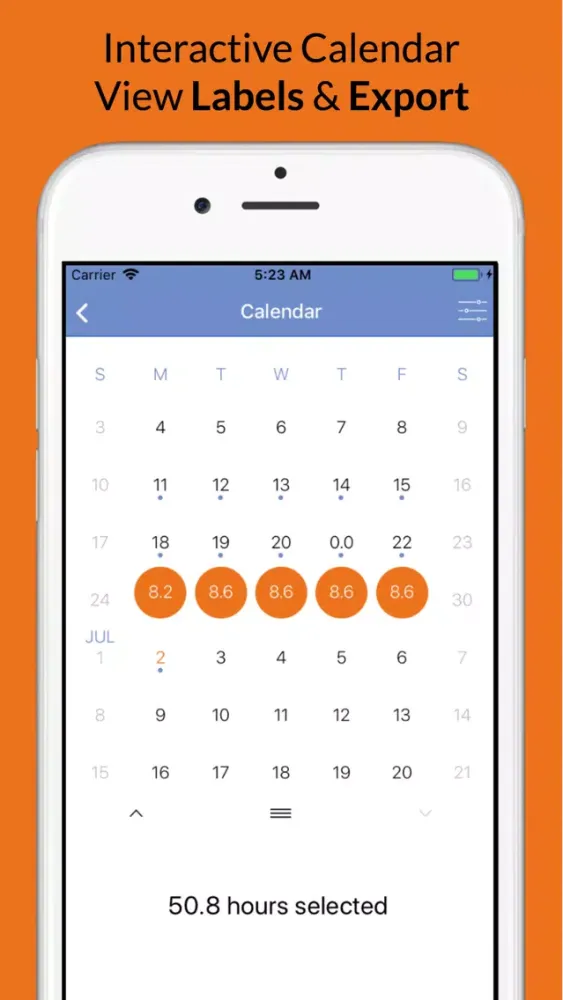 Screenshot di Hours Worked Time Clock & Pay