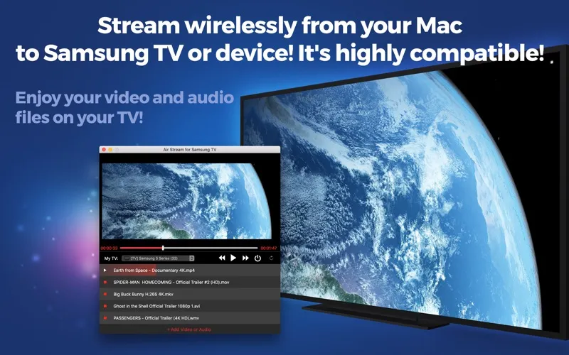 ภาพหน้าจอของ Air Stream for Samsung TV