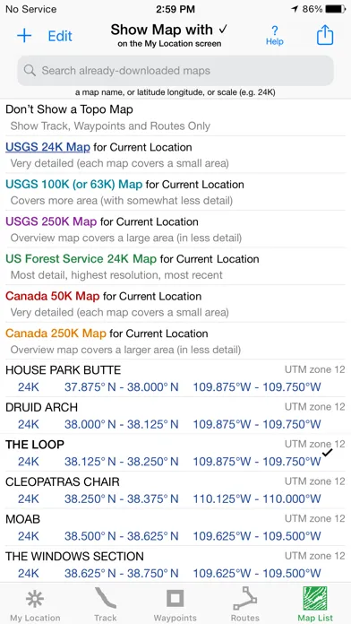 iHikeGPS : Classic Topo Maps应用截图