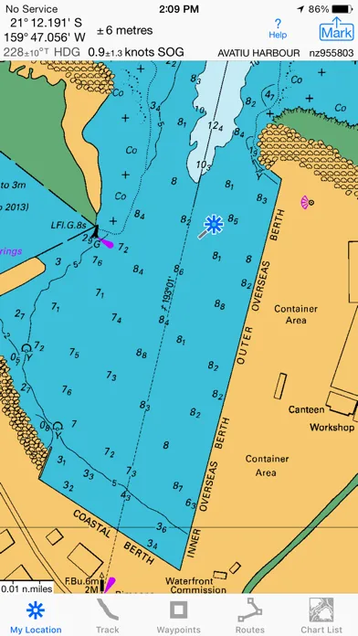 iSailGPS NZ : NZ Marine Charts سکرین شاٹس