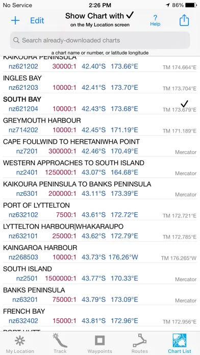 iSailGPS NZ : NZ Marine Charts سکرین شاٹس