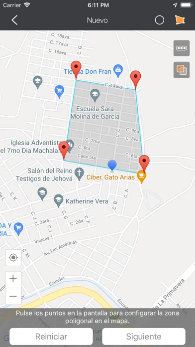 Capturas de tela do Machala GPS