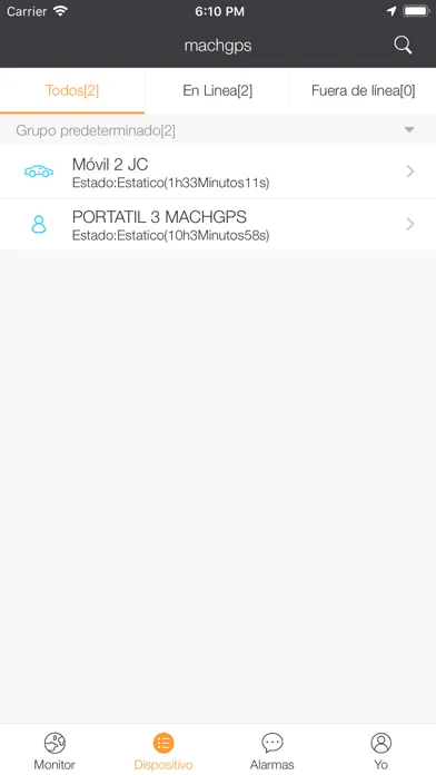 Capturas de tela do Machala GPS