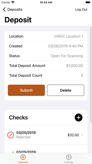 MSB Business Mobile Deposit Screenshots