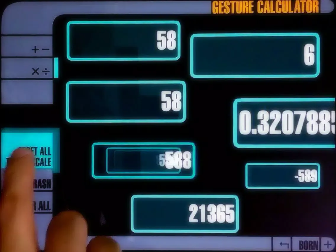 تصاویر Gesture Calculator iPad 