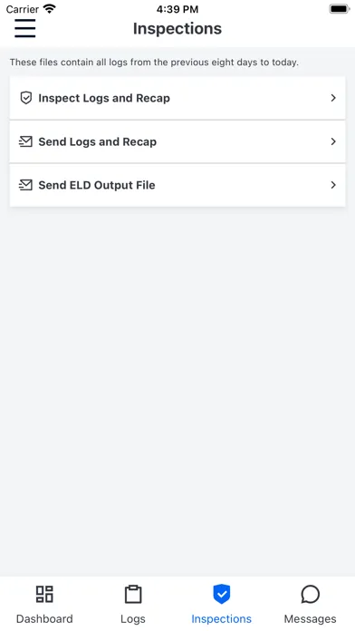 Tangkapan skrin Contractors Elogs
