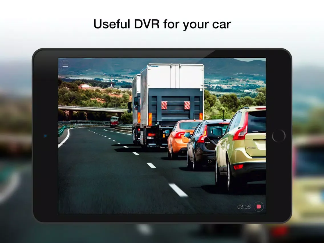 CarRec DVR - car camera, dashboard video recorder iPad 应用截图