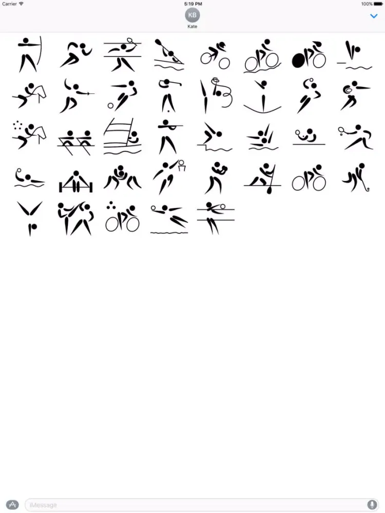 Screenshot di Sport stickers for iMessage iPad 