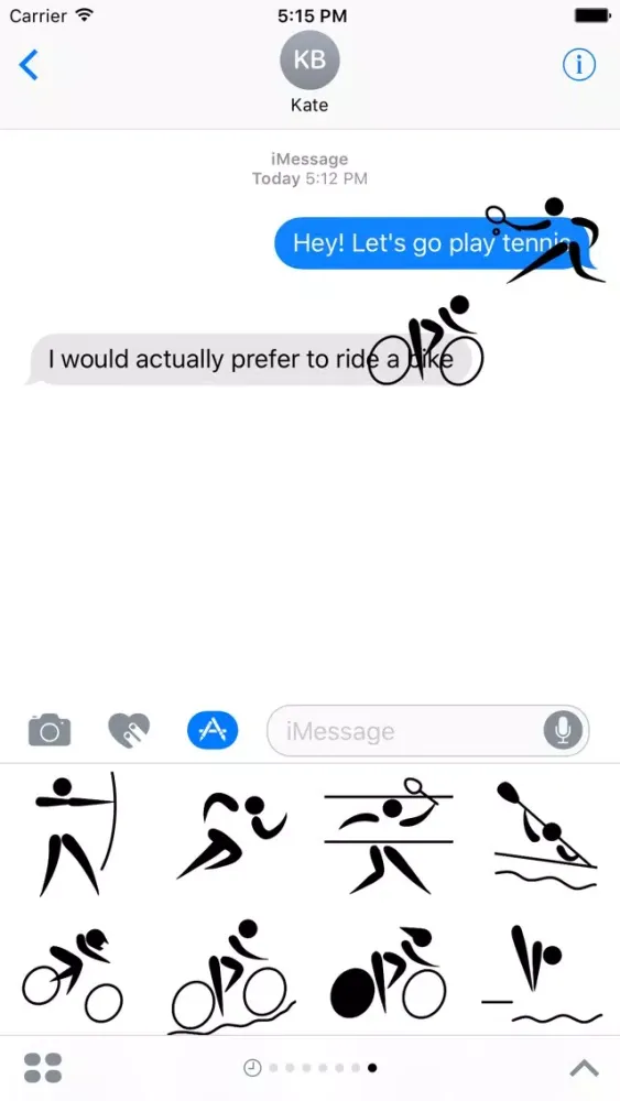 Screenshot di Sport stickers for iMessage