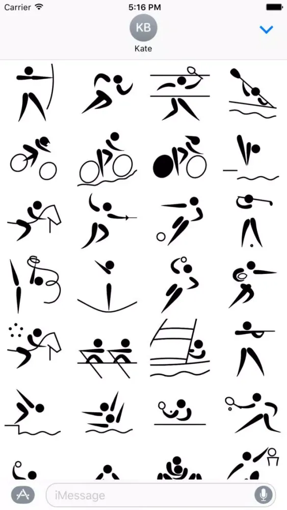 Screenshot di Sport stickers for iMessage