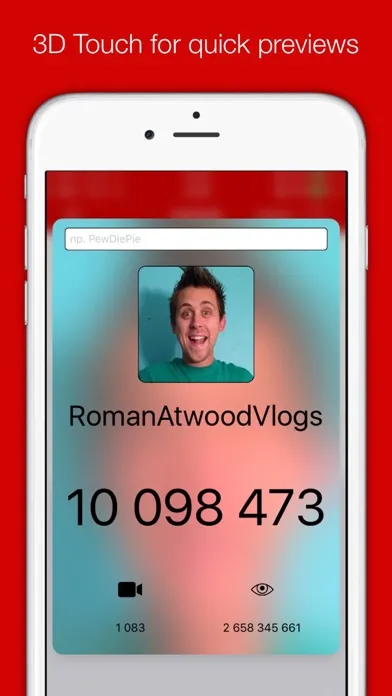 Capturas de pantalla de Subtracker - live sub count