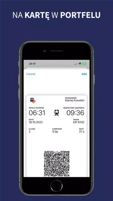 Tangkapan skrin Trainpass