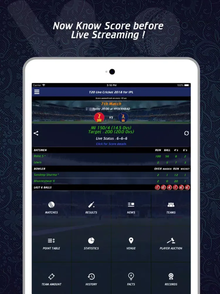 LiveLine - Live Cricket 2021 iPad  স্ক্রিনশট