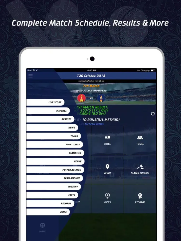 LiveLine - Live Cricket 2021 iPad  স্ক্রিনশট