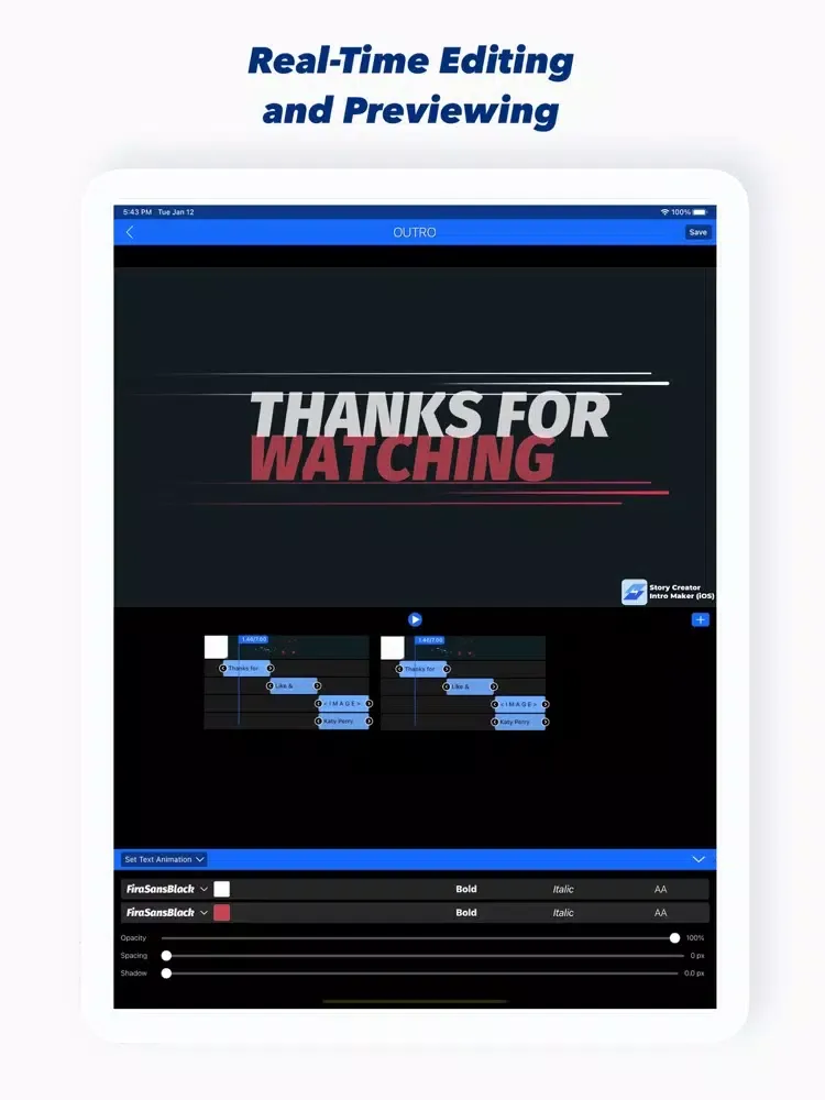 تصاویر Story Creator - Intro Maker iPad 