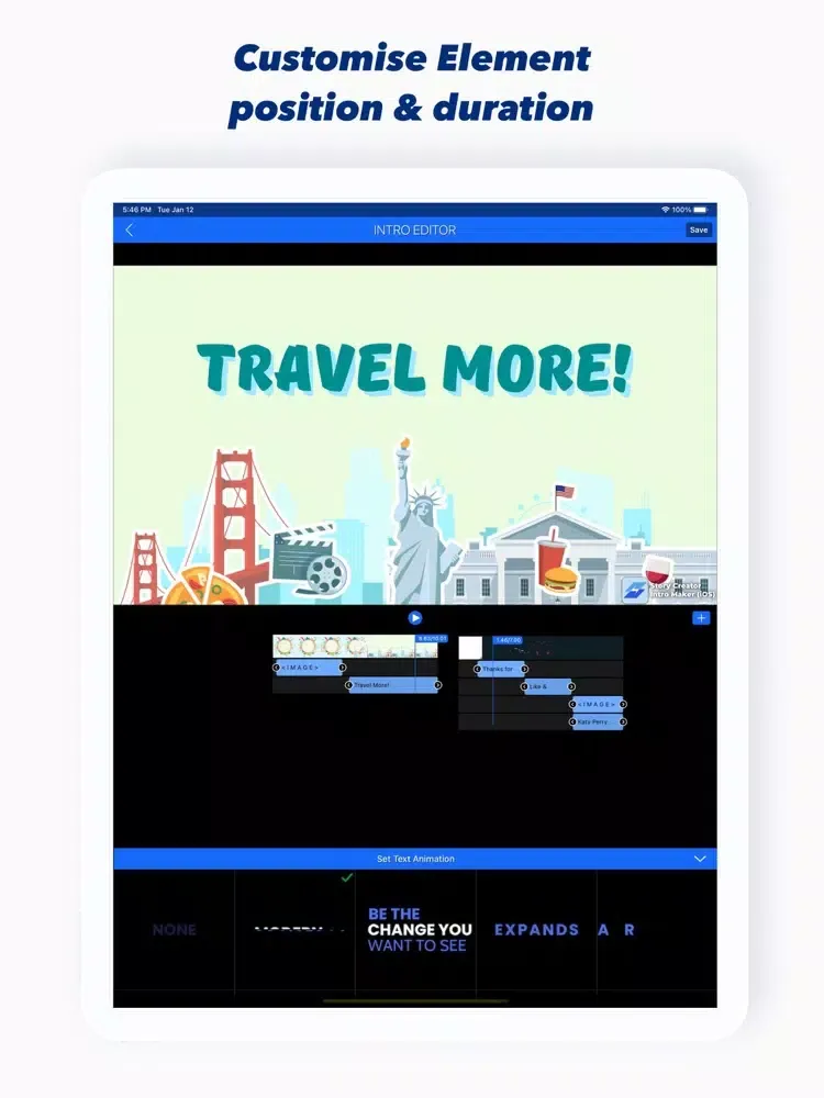 تصاویر Story Creator - Intro Maker iPad 