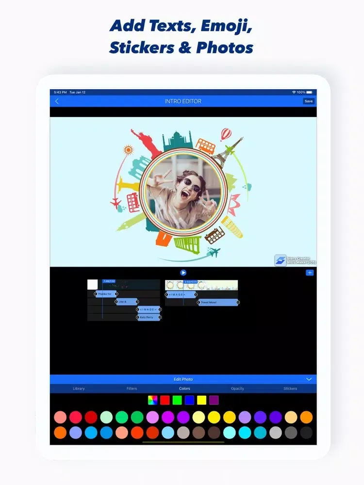 تصاویر Story Creator - Intro Maker iPad 