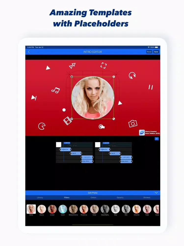 تصاویر Story Creator - Intro Maker iPad 