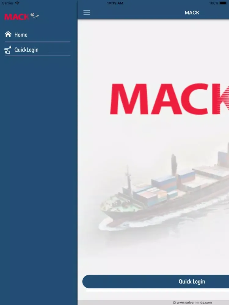 Tangkapan layar SVM MACK iPad 