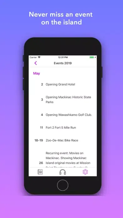 Zrzuty ekranu Mackinac Island App