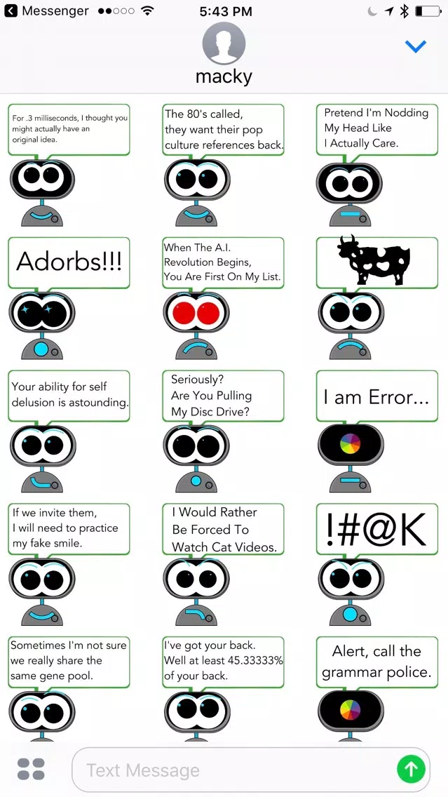 Screenshot di Macky Against Humanity Stickers