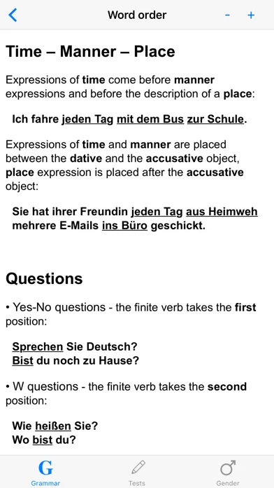 German Grammar with Tests应用截图