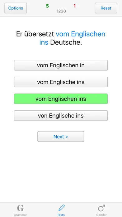 German Grammar with Tests应用截图