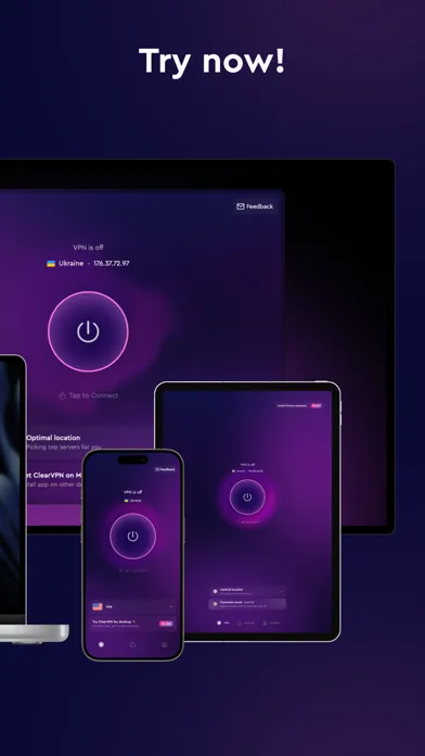 ClearVPN - Secure and Fast VPN Ekran Görüntüleri