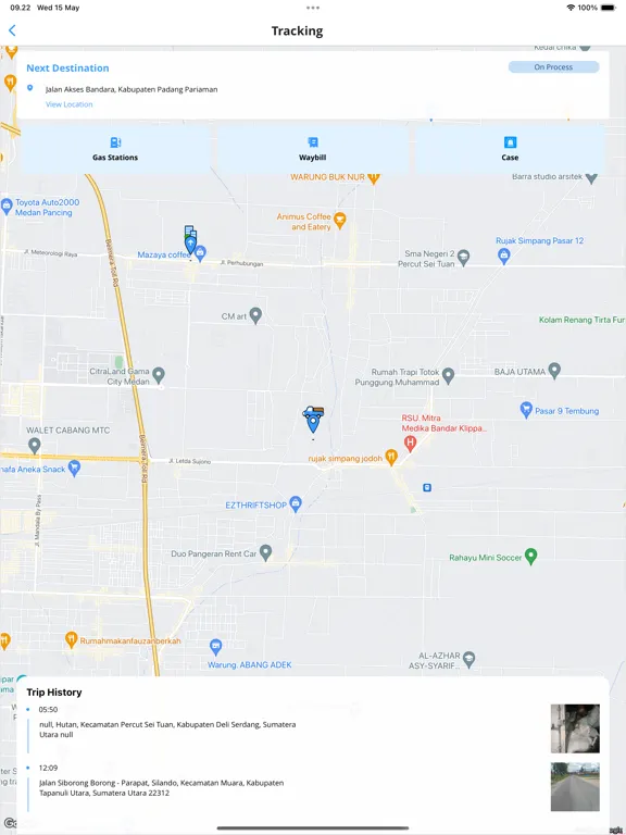 USFC - Tracking iPad  Screenshots