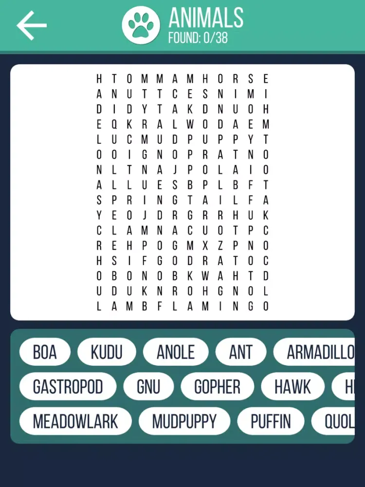 WordSearch | CrossWord Puzzle iPad 应用截图