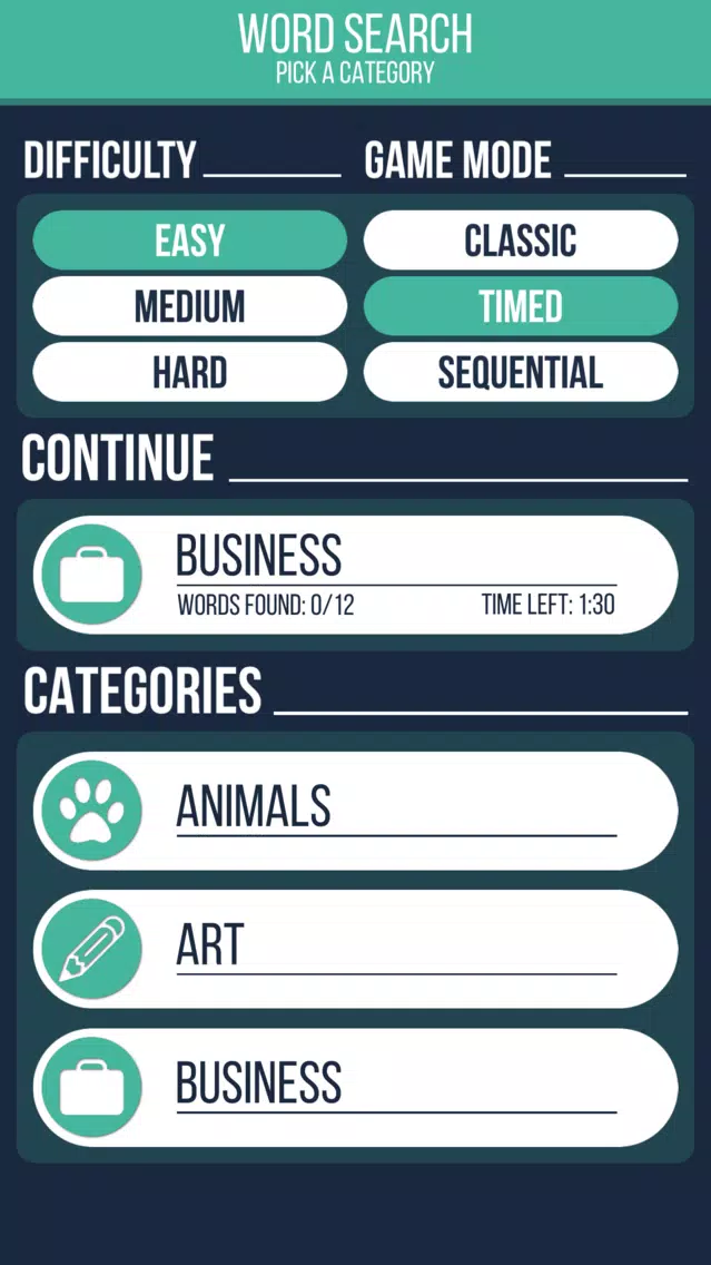 ภาพหน้าจอของ WordSearch | CrossWord Puzzle
