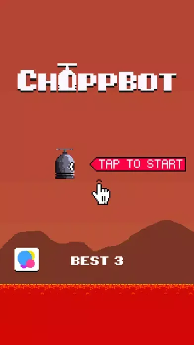Choppbot - The Tiny Flappy Copter Robot سکرین شاٹس