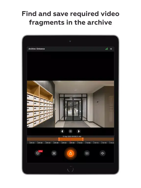Macroscop video surveillance iPad  Ekran Görüntüleri