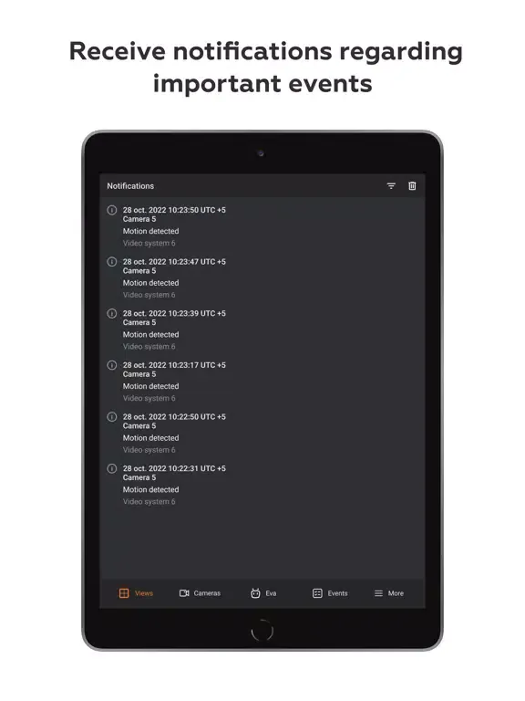 Macroscop video surveillance iPad  Ekran Görüntüleri