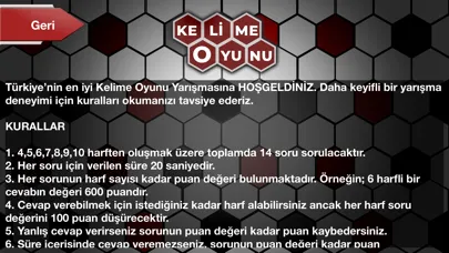 Capturas de pantalla de Kelime Oyunu Bilgi Yarışması