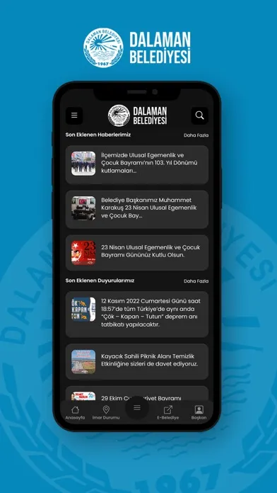 Tangkapan skrin Dalaman Belediyesi