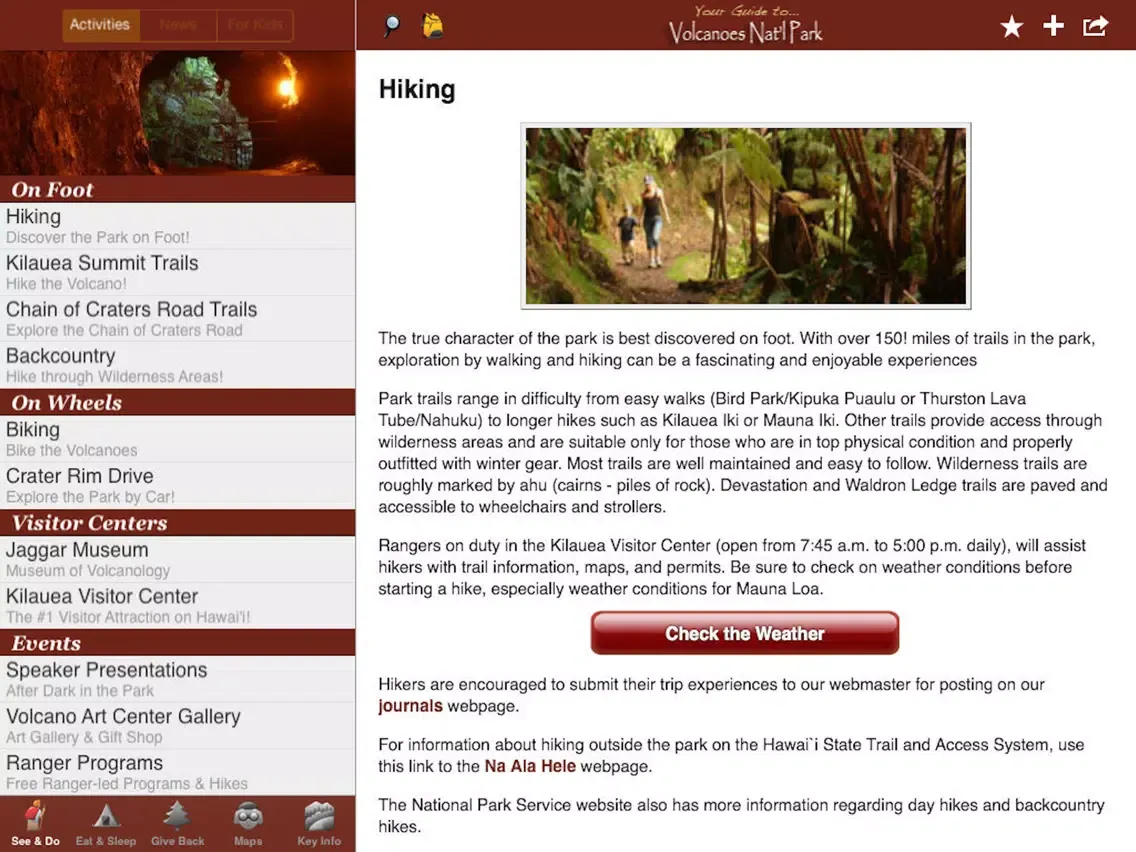 Your Guide to Hawai'i Volcanoes National Park iPad 應用截圖