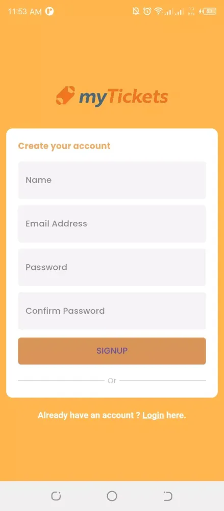 myTickets Screenshots