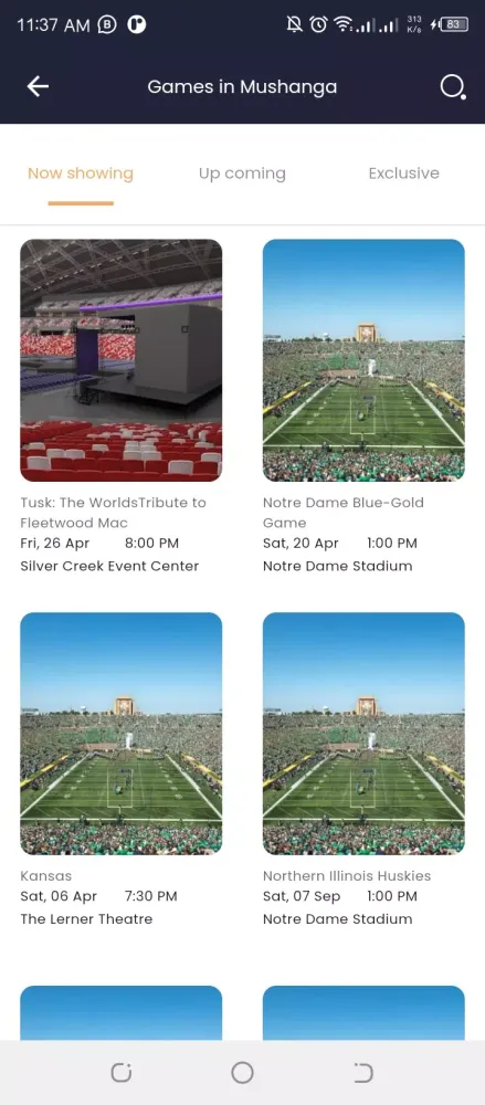 myTickets Screenshots