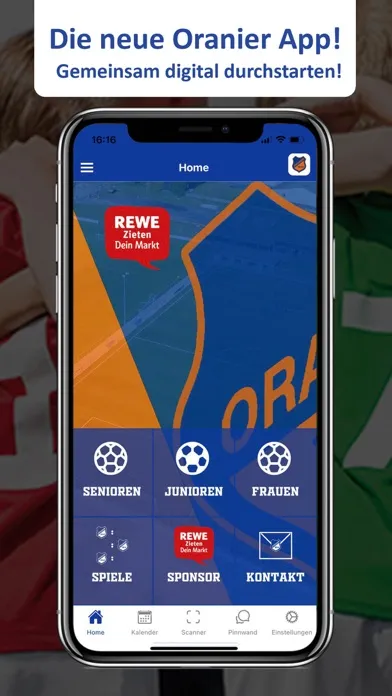 Oranier App Screenshots