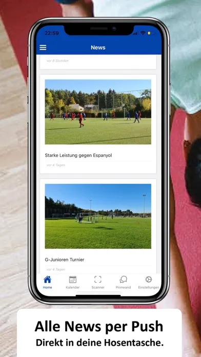 Screenshot di TSV Heusenstamm App