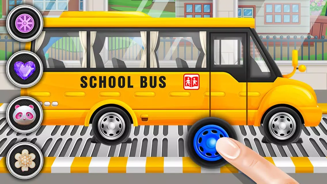 Capturas de pantalla de Wheels of the Bus - Kids Cars Salon Game