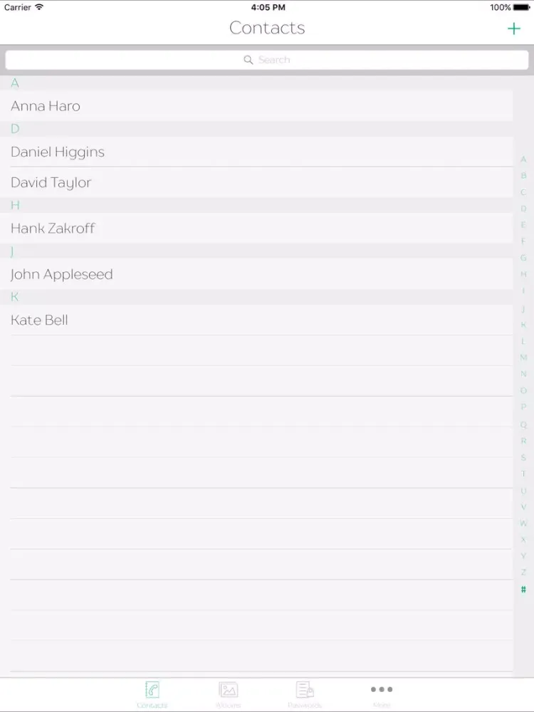 Скриншоты PrivateData - Secure Photo, Videos, Contacts & Password for Free iPad 