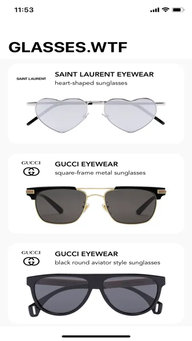 Glasses.WTF سکرین شاٹس