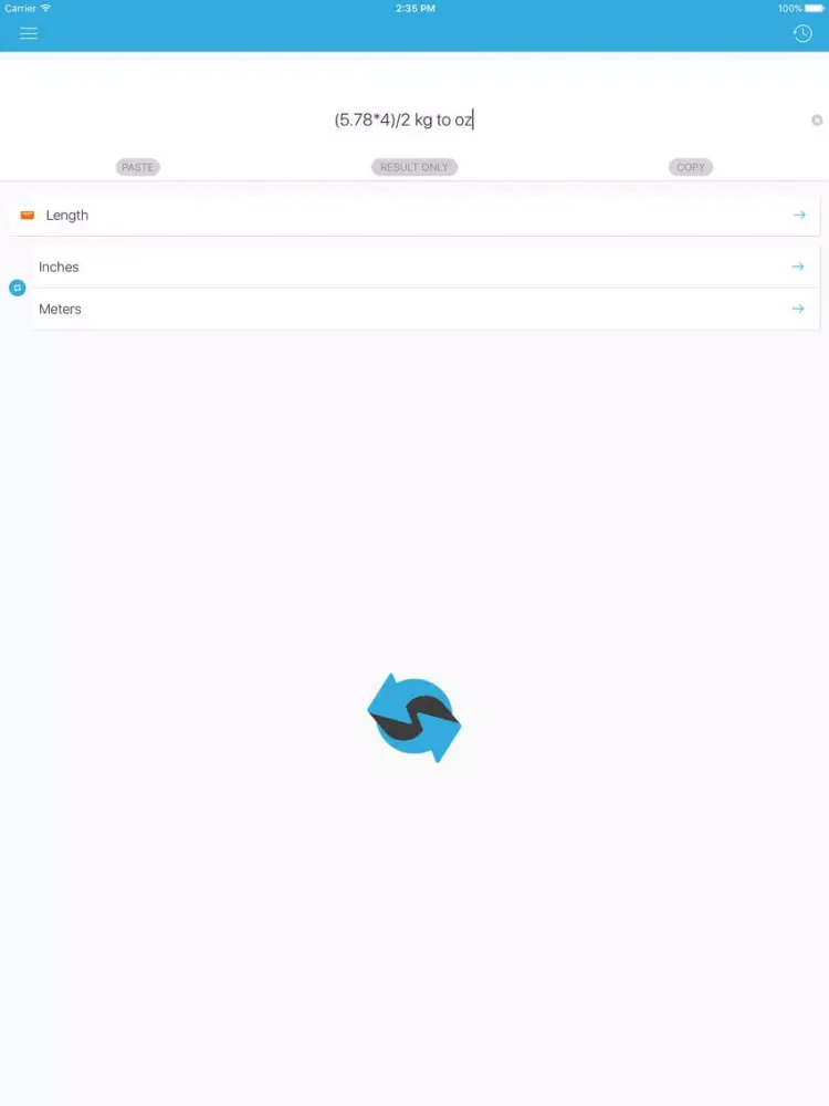 The Unit Converter iPad  Screenshots