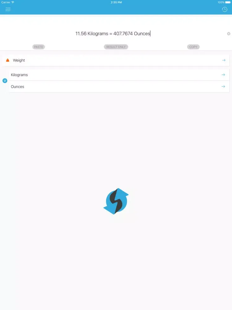 The Unit Converter iPad  Screenshots