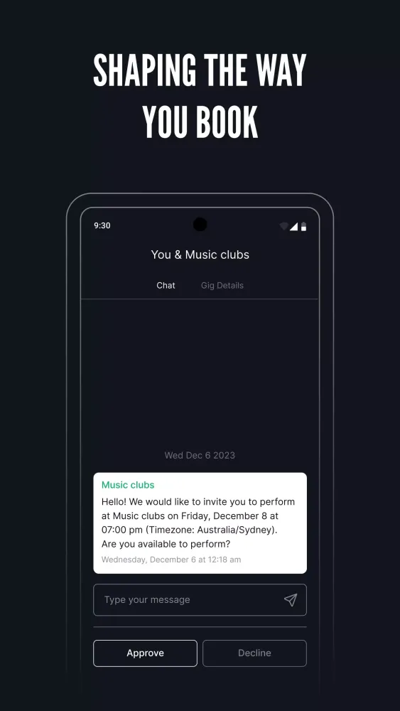 Gig Connect Screenshots